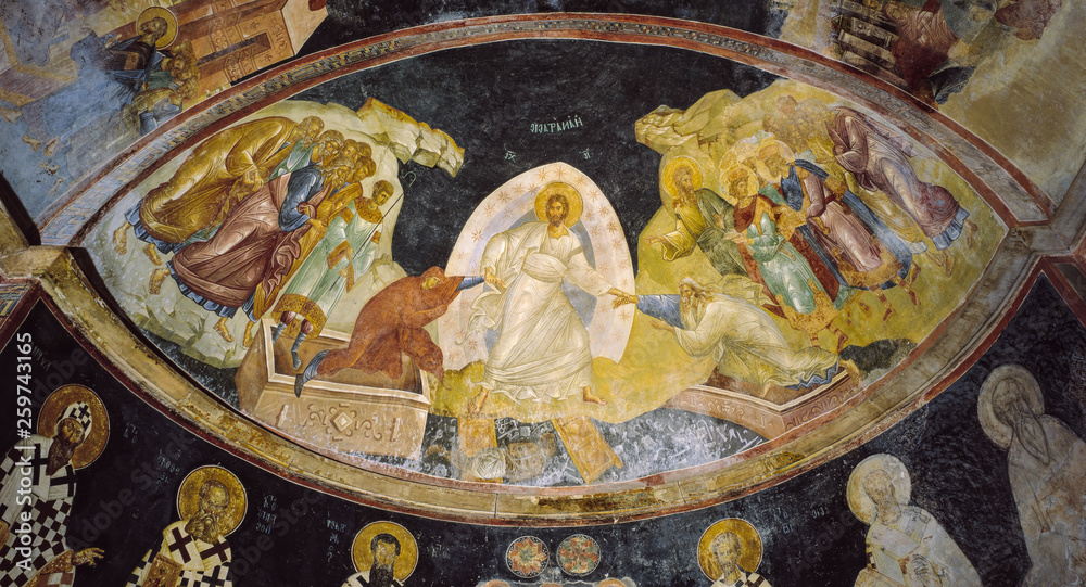 Jesus fresco in church