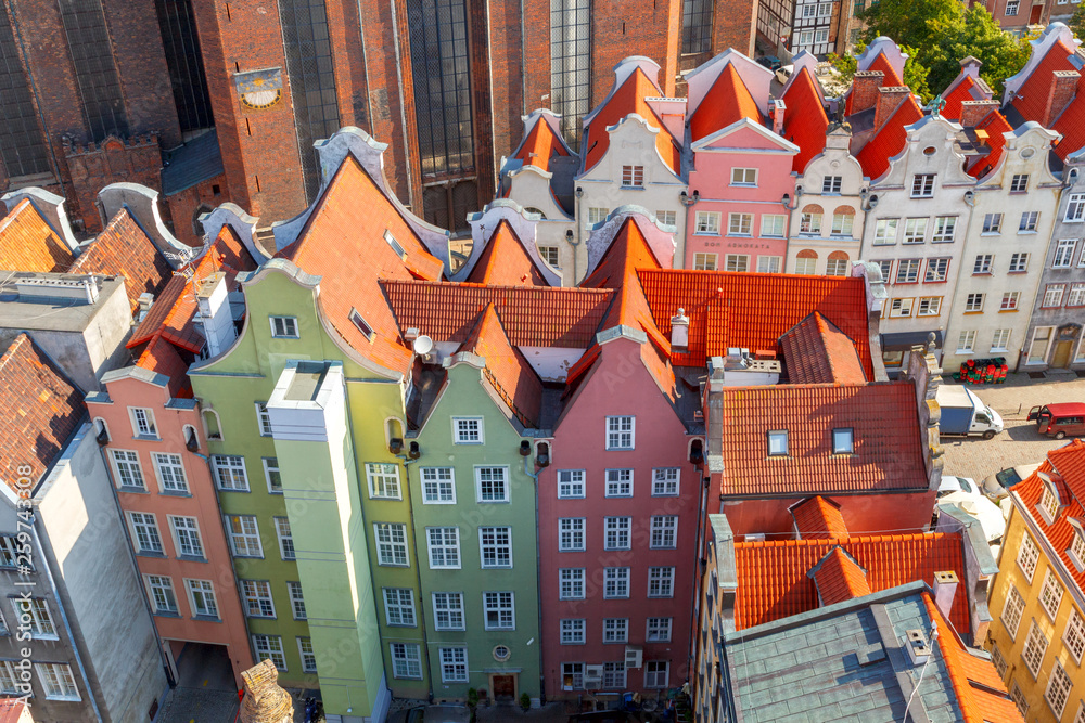 Gdansk. Gdansk. Aerial view of the city.