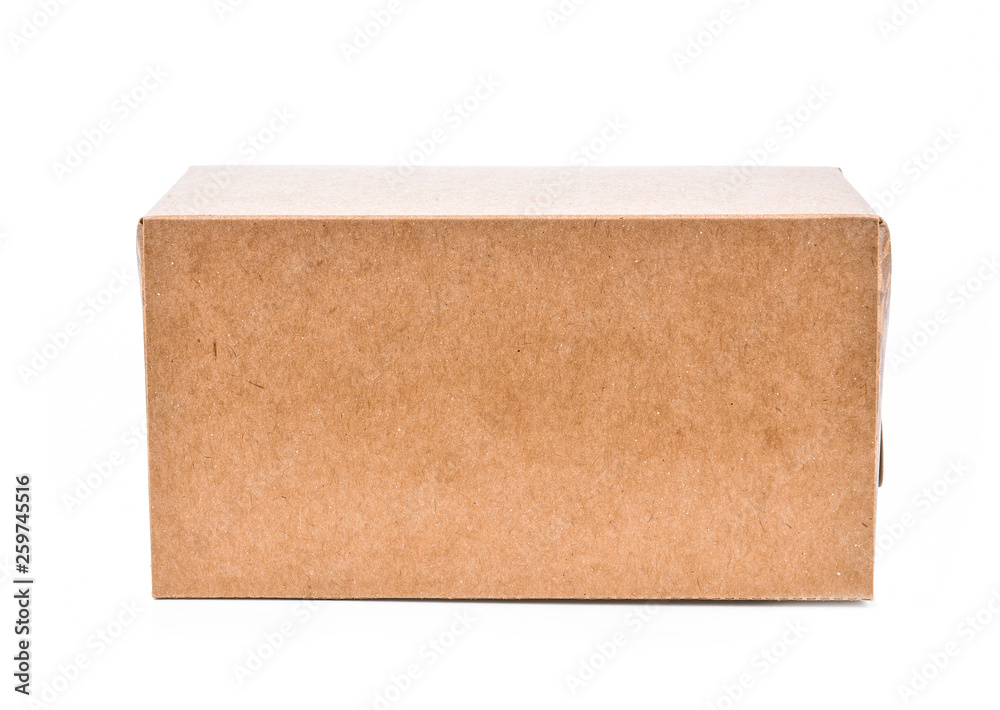 Cardboard Box isolated on a White background Cardboard Box isolated on a White background