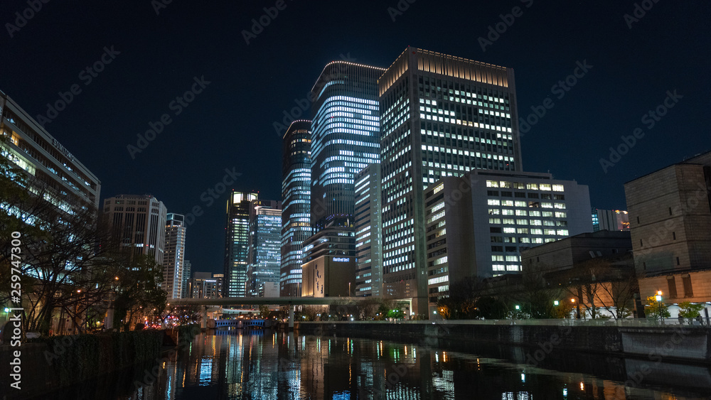 Osaka by night