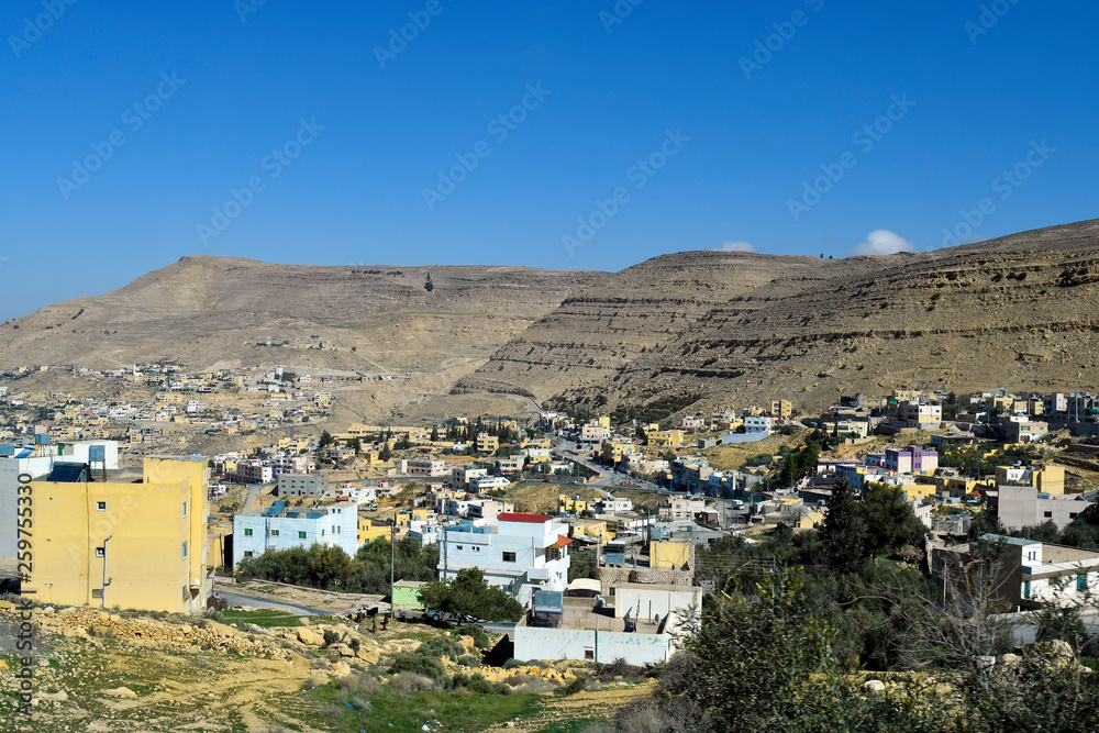 Jordan, Middle East, mountain village