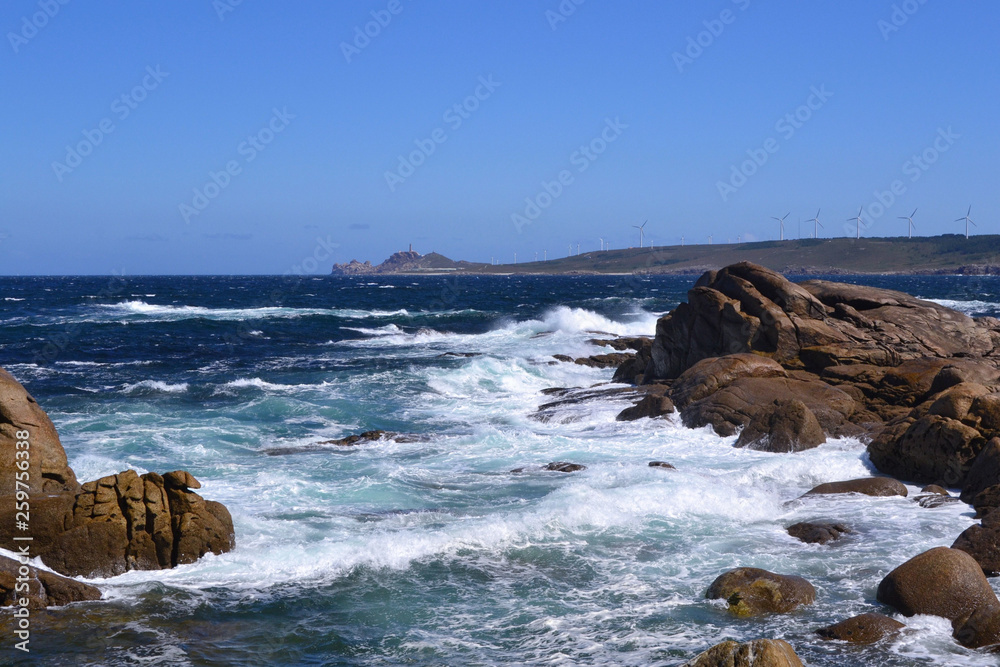 Vilan Cape from the coast near the Muxia sanctuary