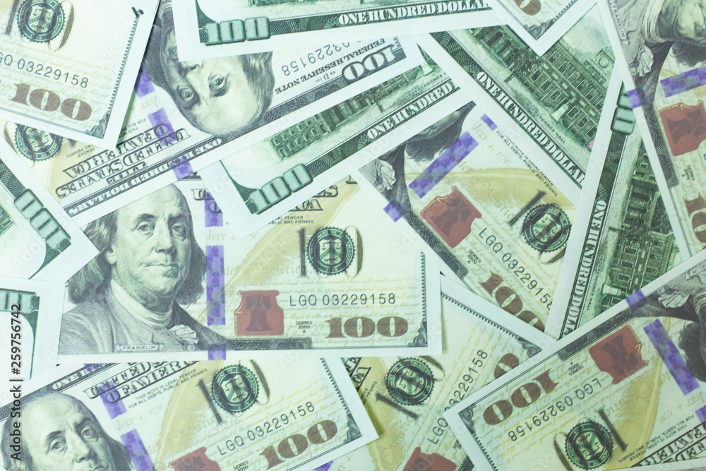 Close up 100 dollar banknote business content. Close up 100 dollar banknote business content.