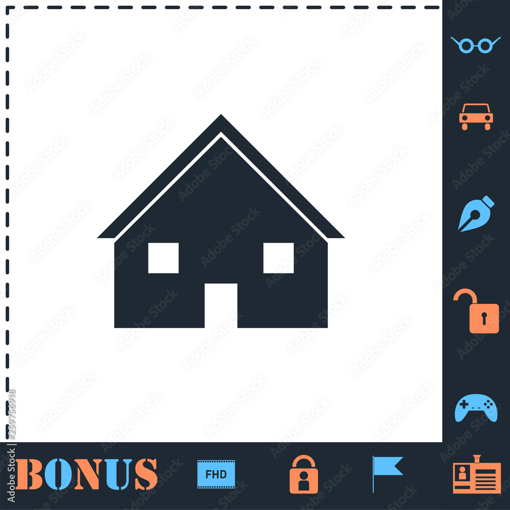 Home icon flat Home icon flat