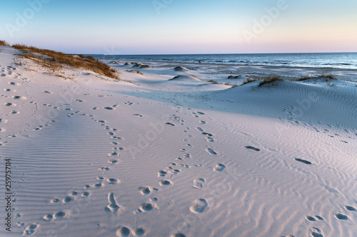 Fototapeta Naklejka Na Ścianę i Meble -  Baltic sea beach , Liepaja, Latvia.