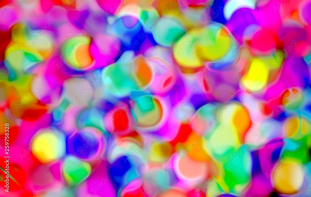abstract colorful blurry background with circles