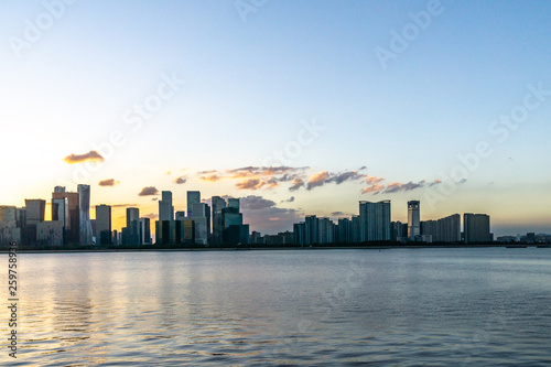 panoramic city skyline 