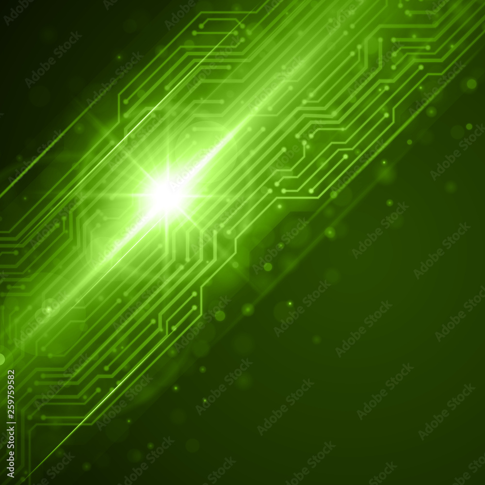 Microcircuit board vector abstract technology vector background