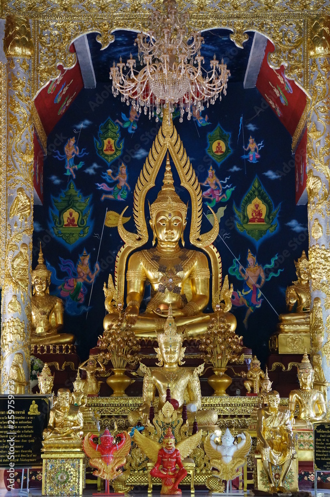 statue golden of buddha in thailand