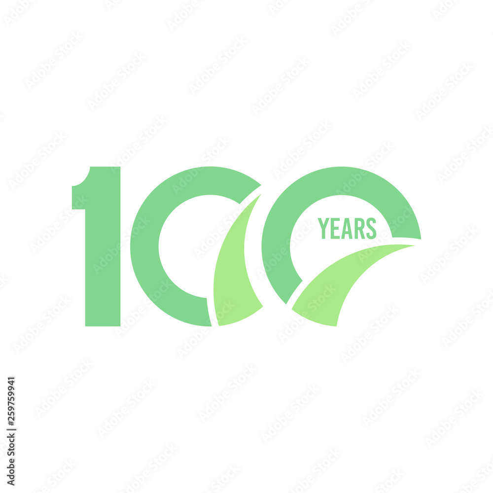 100 Year Anniversary Vector Template Design Illustration 100 Year Anniversary Vector Template Design Illustration