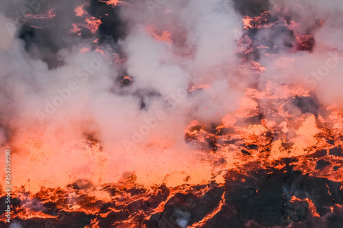 Active volcano lava fire © JoseAntonio