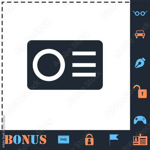 Action Camera icon flat
