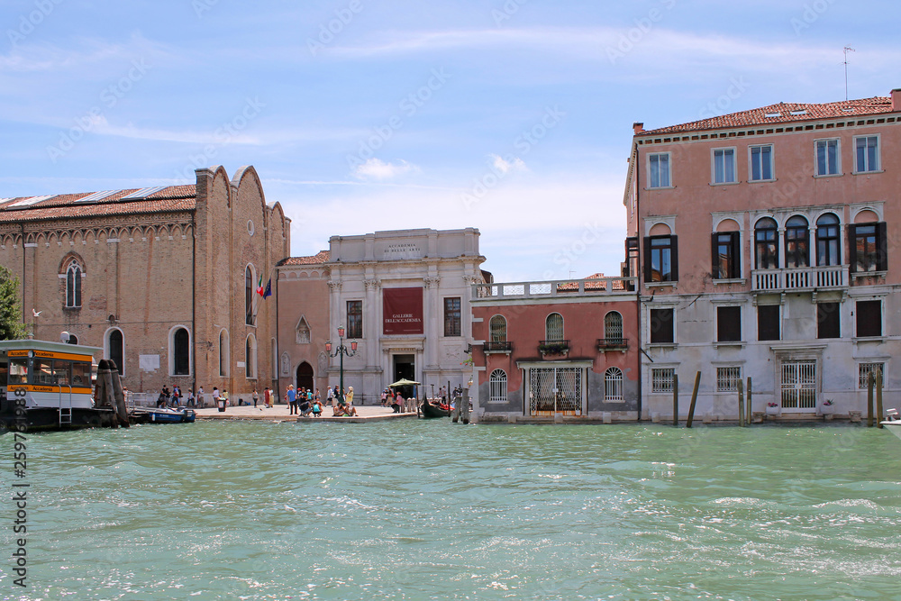 The Grand canal in Venice Italy