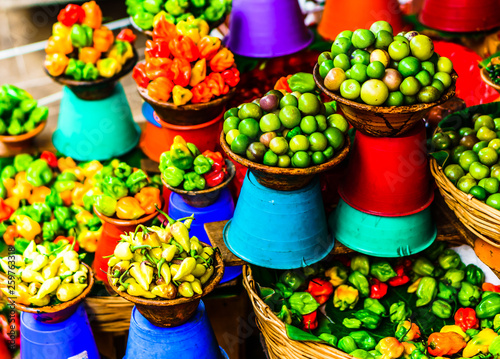 Vie won Fresh Vegetable Market in San Cristobal de las Casas, Chiapas, Mexico