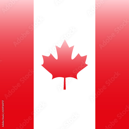 Flag of Canada. Vector illustration.