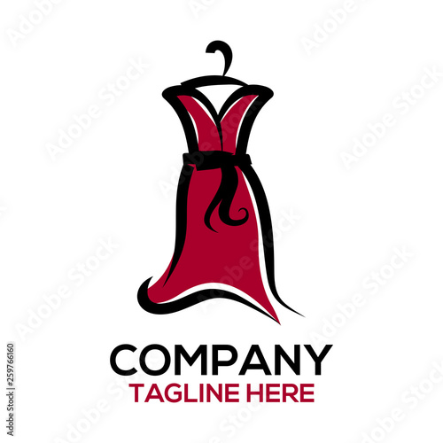 Fashion and dress design logo