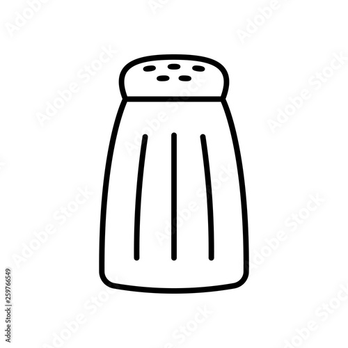 Cartoon Salt Icon Isolated On White Background