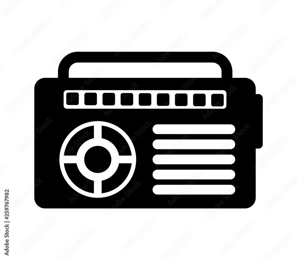 Radio icon vector Radio icon vector