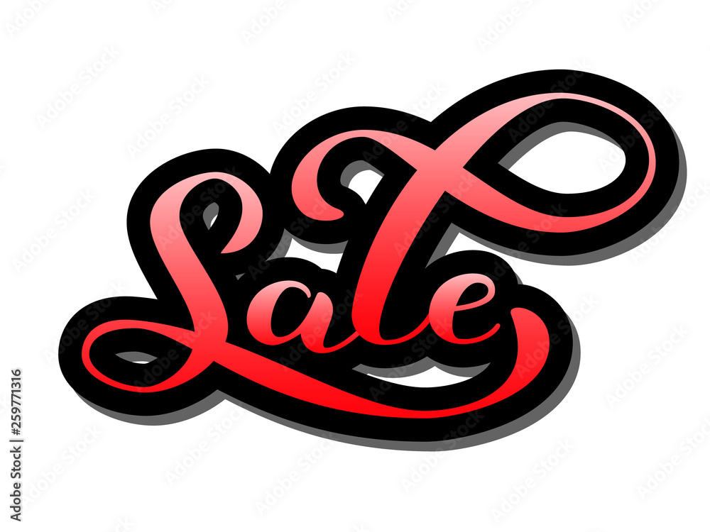 Fototapeta premium Sale lettering. Vector illustration