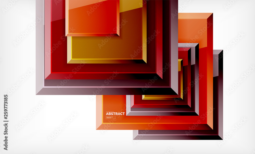 Square geometrical background Square geometrical background