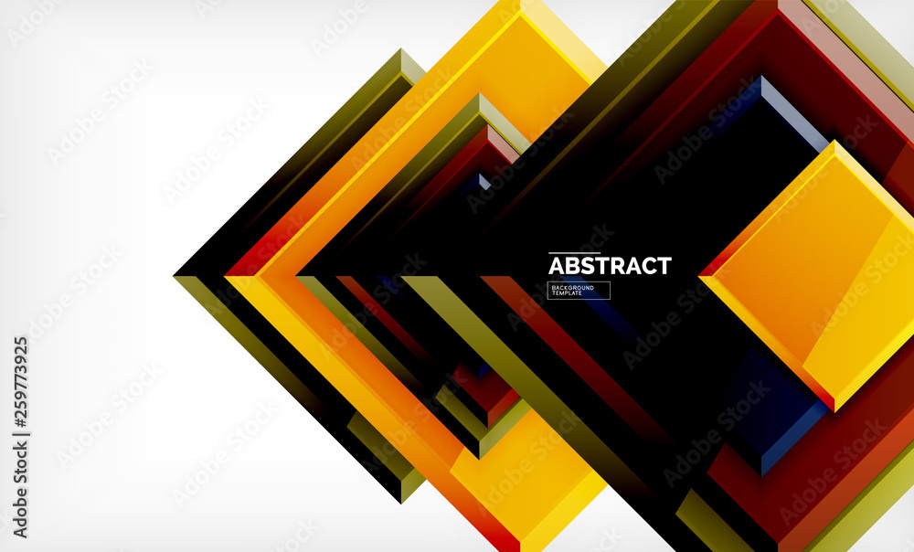 Square abstract background, glossy geometric design Square abstract background, glossy geometric design