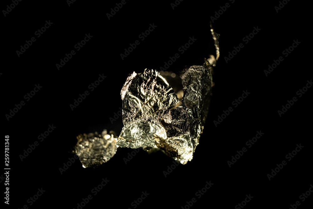 Fototapeta premium Gold Leaf on Black