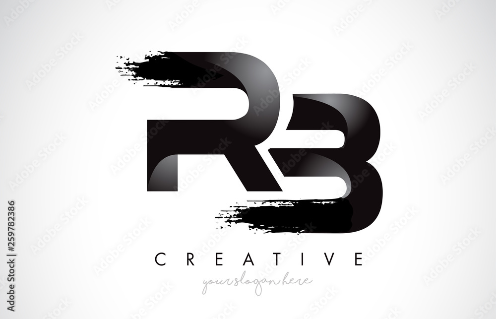 abstract letter br rb geometric line logo vector 30576132 Vector Art at  Vecteezy