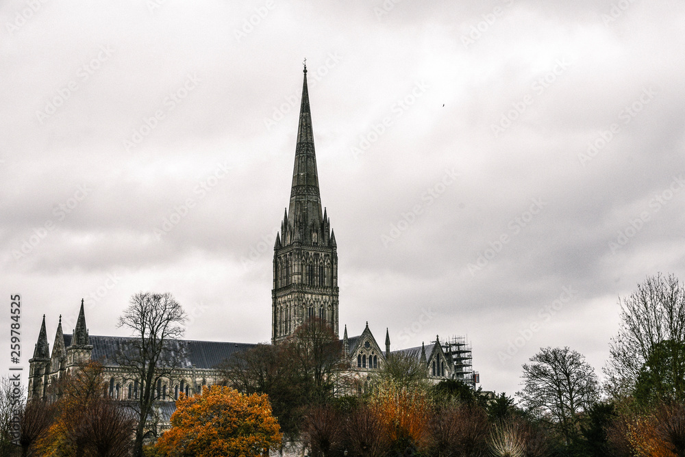 Fototapeta premium Salisbury Cathedral in England
