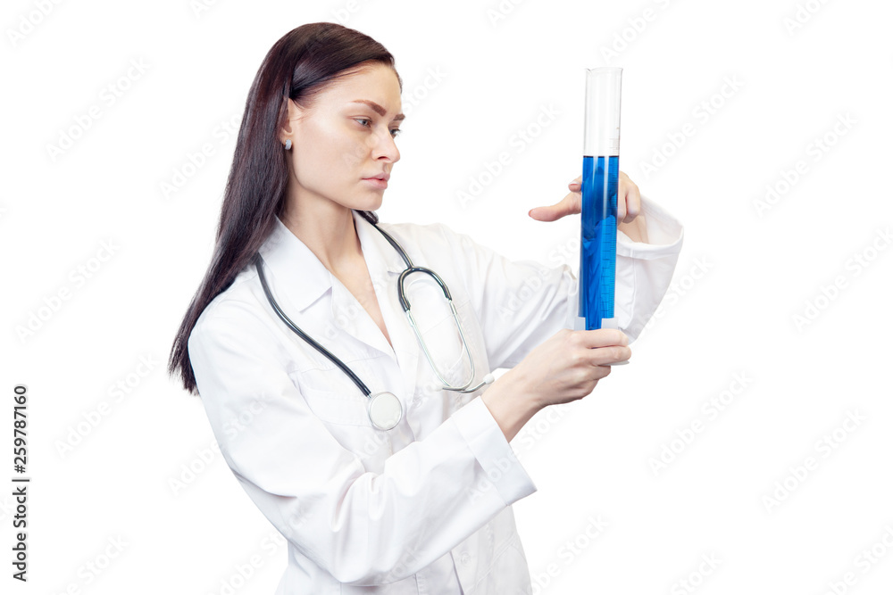 doctor check level in the test tube doctor check level in the test tube