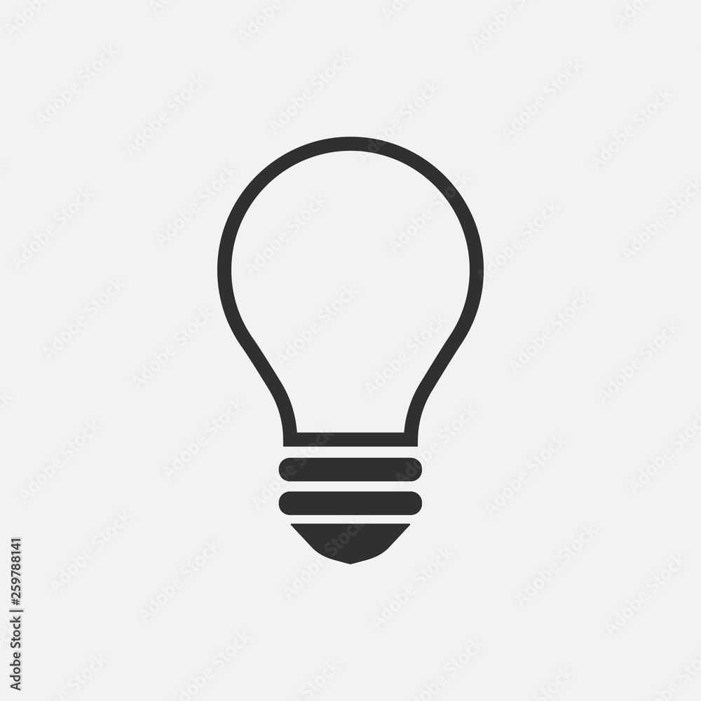 Lamp icon isolated on white background. Vector illustration. Lamp icon isolated on white background. Vector illustration.
