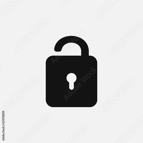 Free Download Lock icon isolated on white background. Vector illustration. - GFXLoad