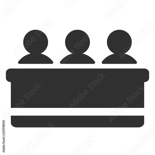 Jury icon isolated on white background. Vector illustration.