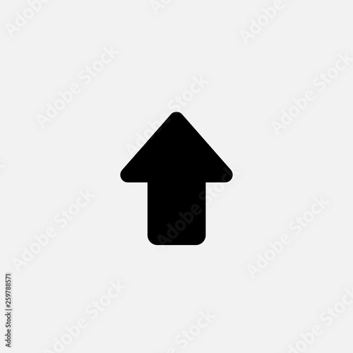 Arrow icon isolated on white background. Vector illustration.