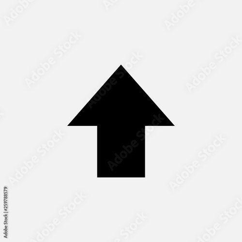 Arrow icon isolated on white background. Vector illustration.