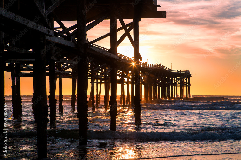 san diego pier at pacific beach