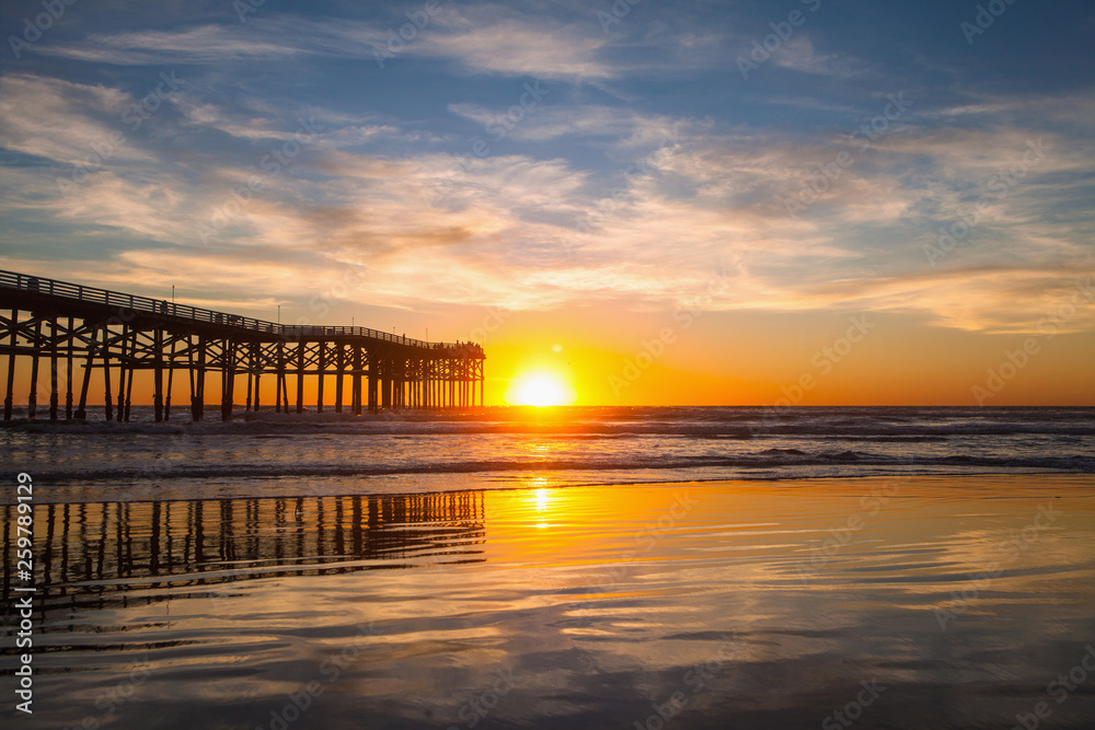 san diego pier at pacific beach