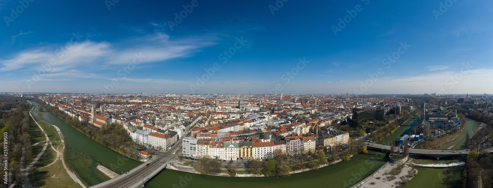 Fototapeta premium München von oben