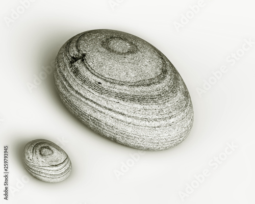 the beach pebbles, isolated photo