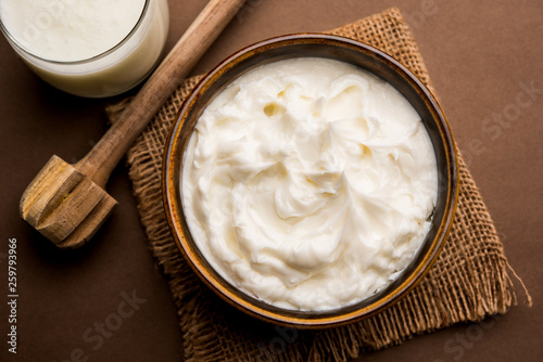 Photography Homemade white Butter or Makhan/Makkhan in Hindi, served in a bowl