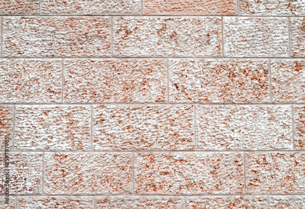 Background from the wall of white brick. yellow beige brick. Brick texture. Building background.