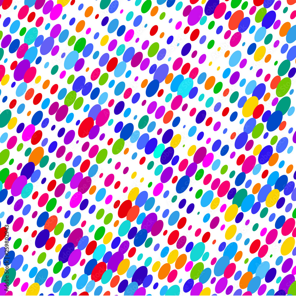 Colored ovals on white background Colored ovals on white background