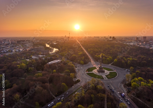 The Statue of Victory at the Tiergarten in Berlin photo