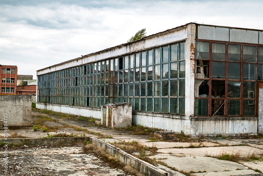 old industrial building in decay old industrial building in decay