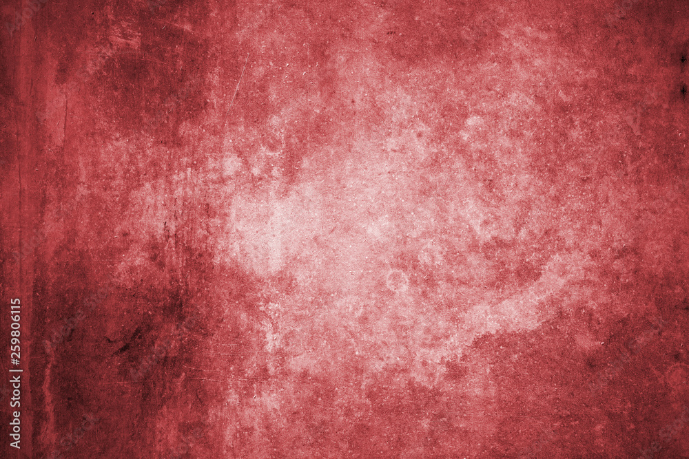 Red wall with concrete texture as a background