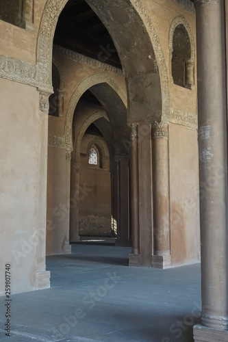 Cairo  Egypt  Arches of the Mosque of Ibn Tulun  879 AD  -- the oldest in Cairo surviving in its original form and the largest in land area.