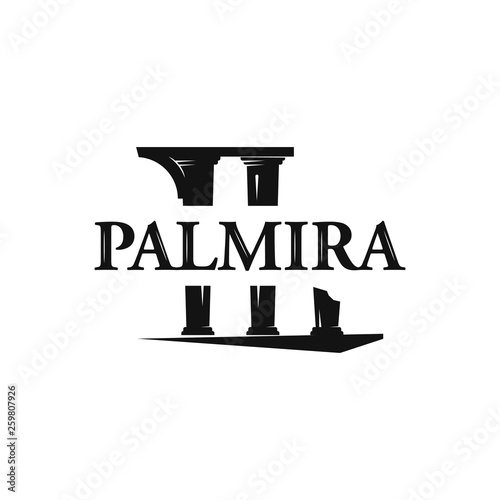 Syria. Palmira. Logo. Logotype. Сoncept. photo