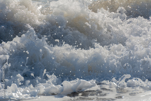 Ocean Waves, Cold Water, Foaming, Cold Water, Frothing Water, Sea, Atlantic Ocean,Nova Scotia, Eastern Seaboard © Linda