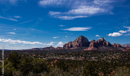 Iconic landscape of Sedona, Arizona and the red rock formations