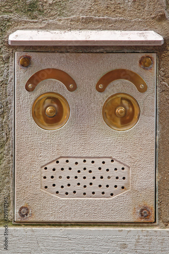 Abstract Face Doorbell