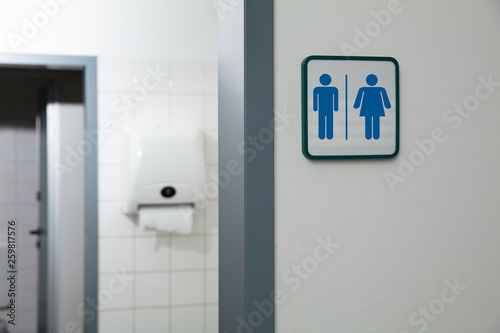 An Entrance Of Male And Female Toilet